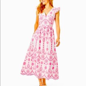 Lilly Pulitzer Lillyanne Eyelet Midi Dress
